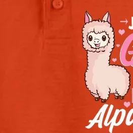 Just A Who Loves Alpacas For  Alpaca Lovers Dry Zone Grid Performance Polo