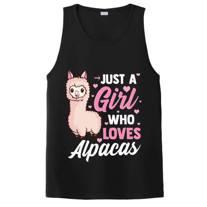 Just A Who Loves Alpacas For  Alpaca Lovers Performance Tank