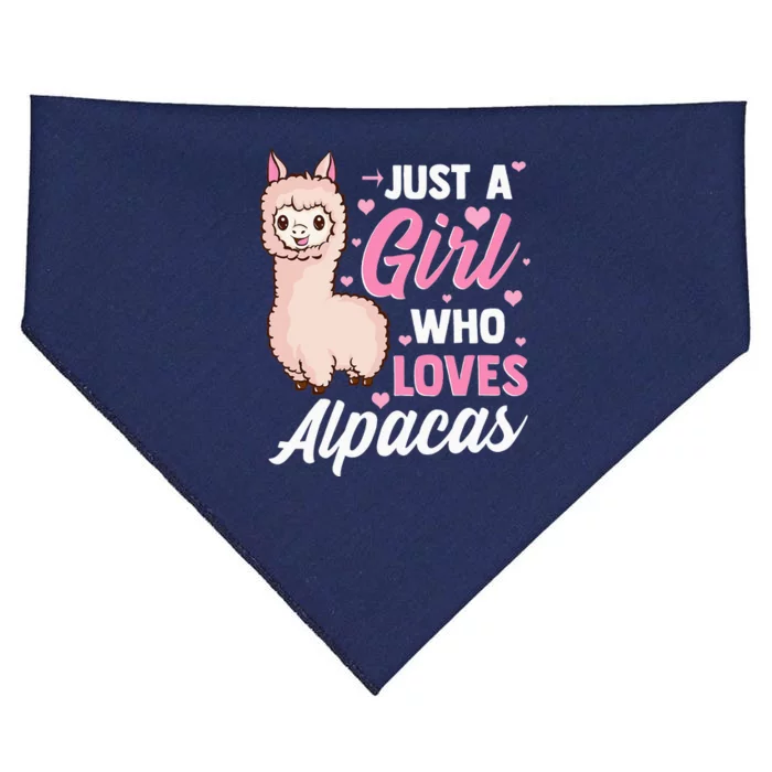 Just A Who Loves Alpacas For  Alpaca Lovers USA-Made Doggie Bandana