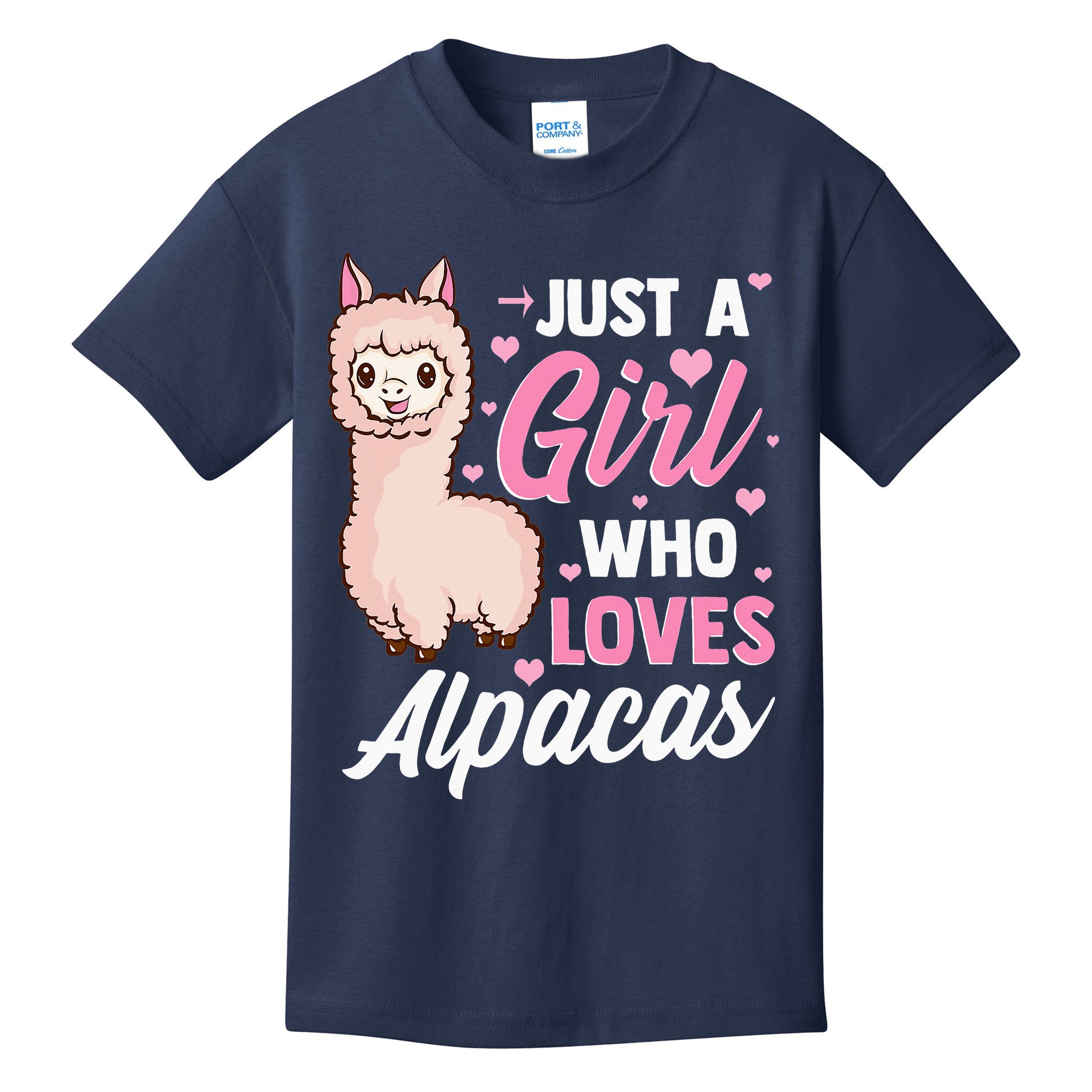 Just A Who Loves Alpacas For Alpaca Lovers Kids T-Shirt | TeeShirtPalace