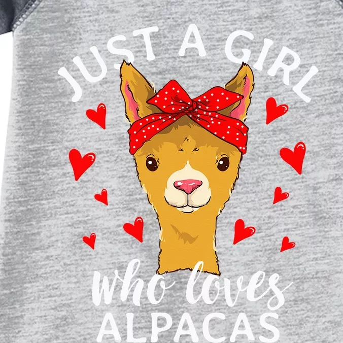 Just A Who Loves Alpacas Llama Lover Infant Baby Jersey Bodysuit