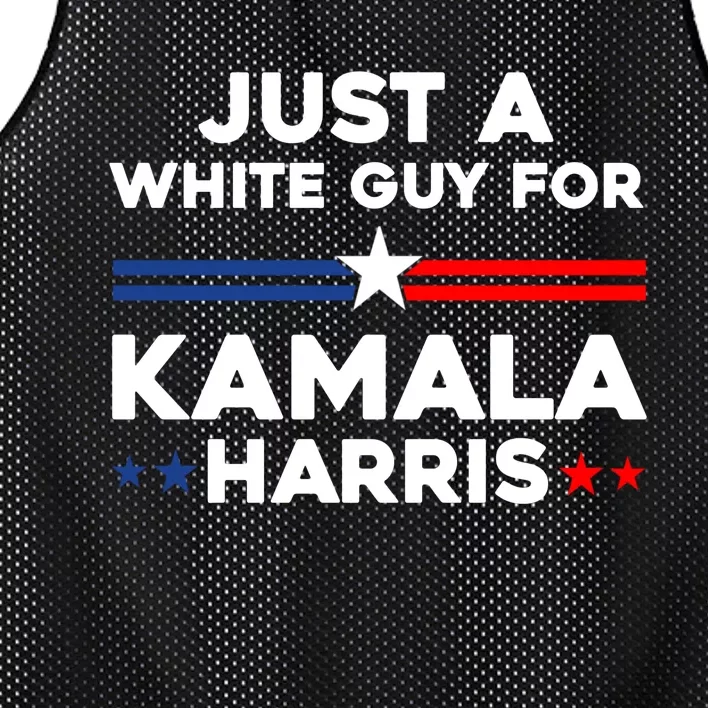 Just A White Guy For Kamala Harris 2024 President Election Mesh Reversible Basketball Jersey Tank