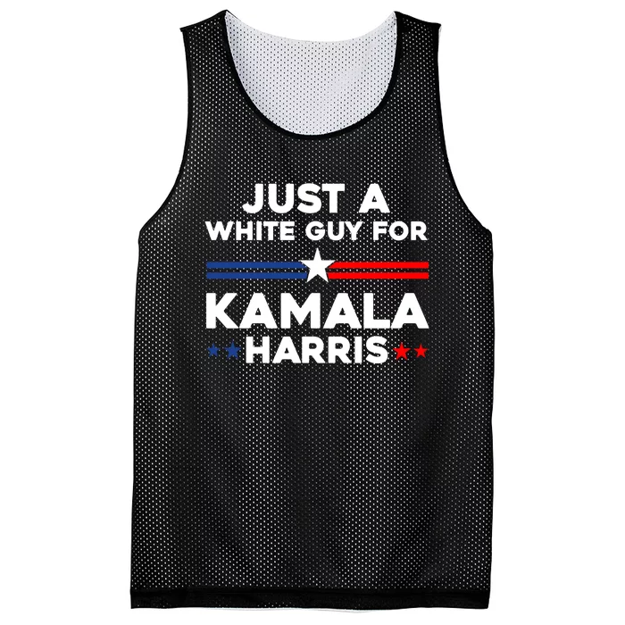 Just A White Guy For Kamala Harris 2024 President Election Mesh Reversible Basketball Jersey Tank