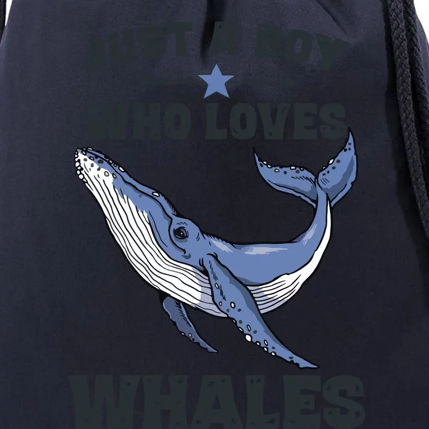 Just A Who Loves Whales Funny Whale Gift Drawstring Bag