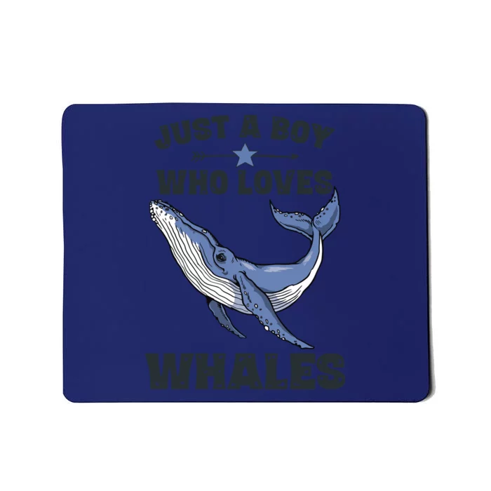 Just A Who Loves Whales Funny Whale Gift Mousepad