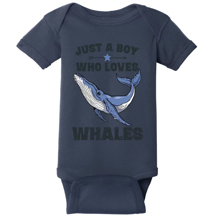 Just A Who Loves Whales Funny Whale Gift Baby Bodysuit