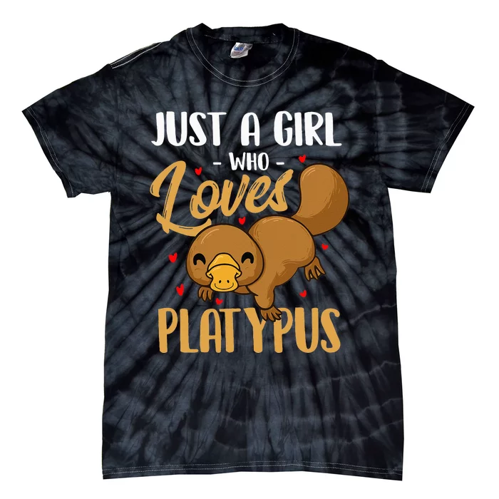 Just A Who Loves Platypus Marine Biologist Zookeeper Tie-Dye T-Shirt