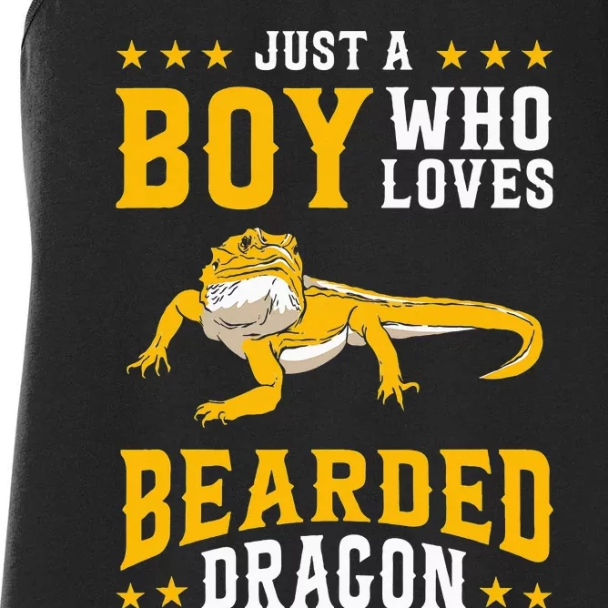 Just A  Who Loves Bearded Dragon Women's Racerback Tank