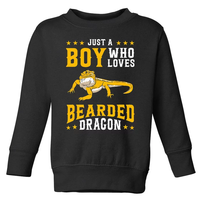 Just A  Who Loves Bearded Dragon Toddler Sweatshirt