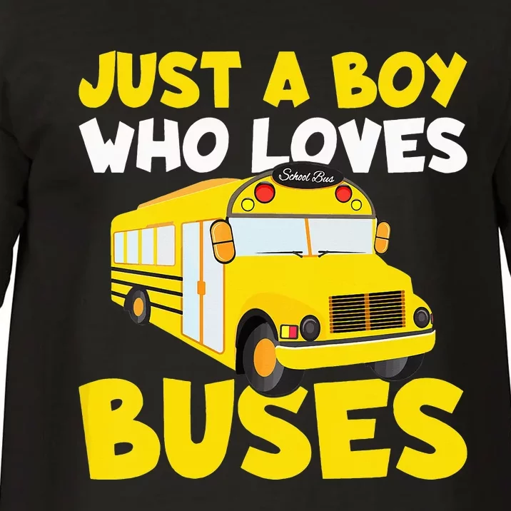 Just a  who loves Buses Comfort Colors T-Shirt