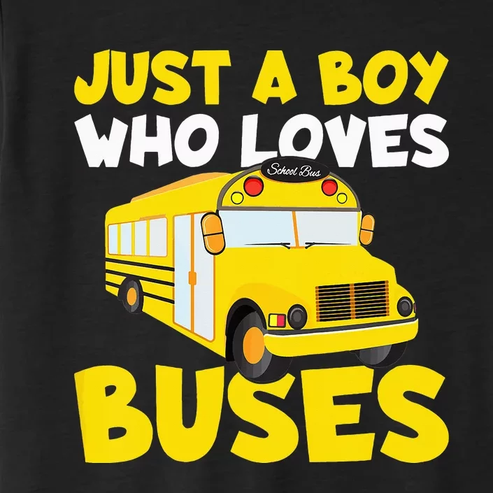 Just a  who loves Buses ChromaSoft Performance T-Shirt