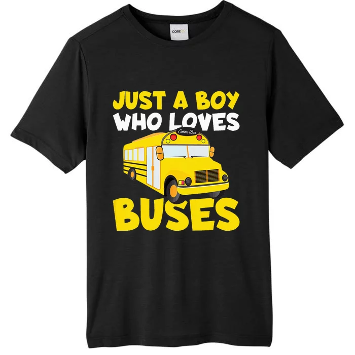 Just a  who loves Buses ChromaSoft Performance T-Shirt