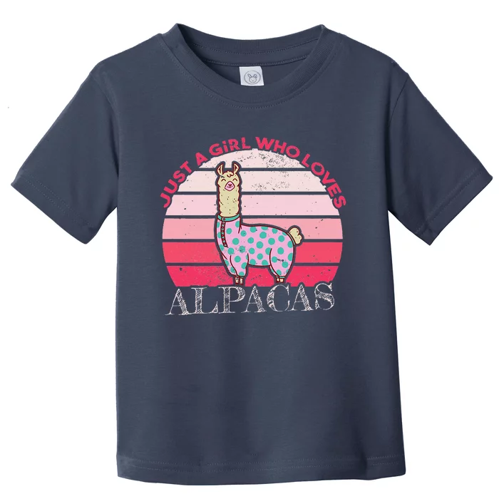 Just a who loves Alpacas Toddler T-Shirt