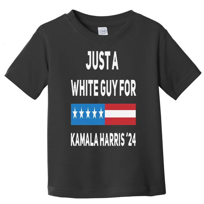 Just A White Guy For Kamala Harris 2024 Toddler T-Shirt