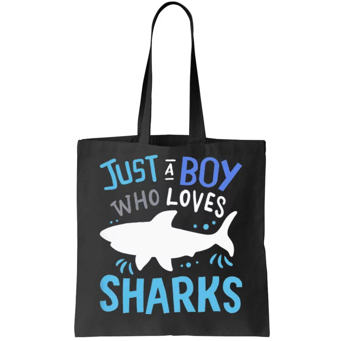 Just A  Who Loves Sharks Tote Bag