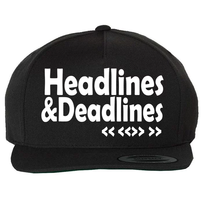 Journalist Autor Writer Writing Book Journalist Cute Gift Wool Snapback Cap