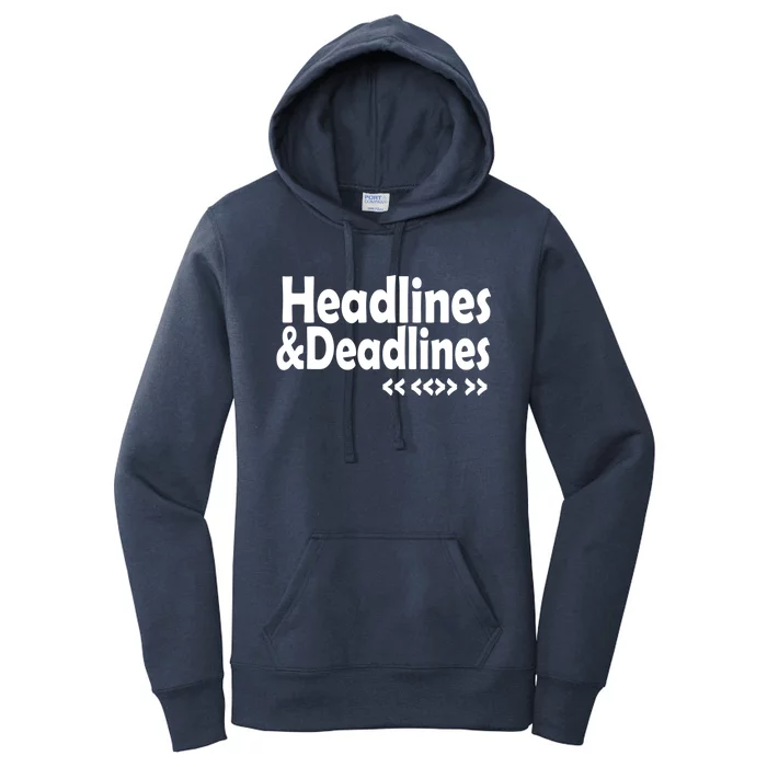 Journalist Autor Writer Writing Book Journalist Cute Gift Women's Pullover Hoodie