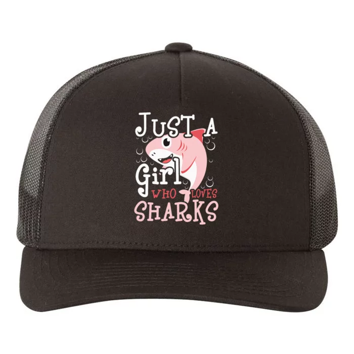 Just A Who Loves Sharks Marine Biologist Shark Lovers Yupoong Adult 5-Panel Trucker Hat