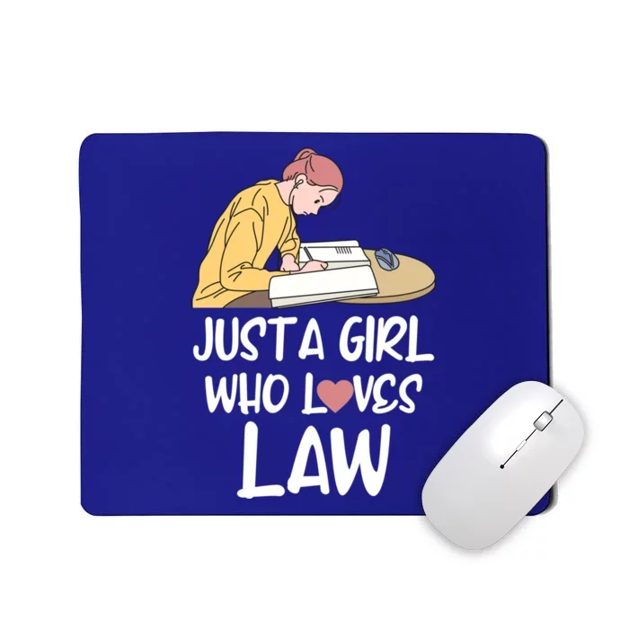 Just A Who Loves Law Gift Student Attorney Future Lawyers Gift Mousepad