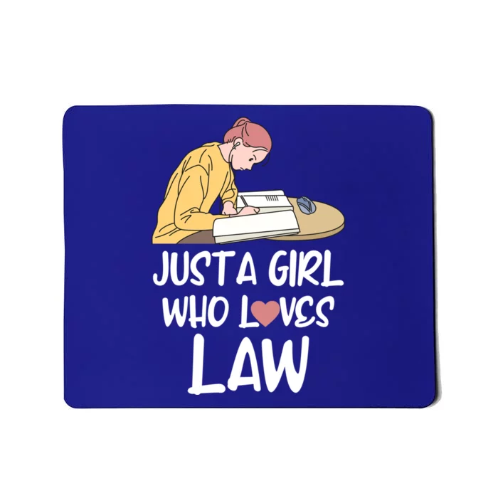 Just A Who Loves Law Gift Student Attorney Future Lawyers Gift Mousepad