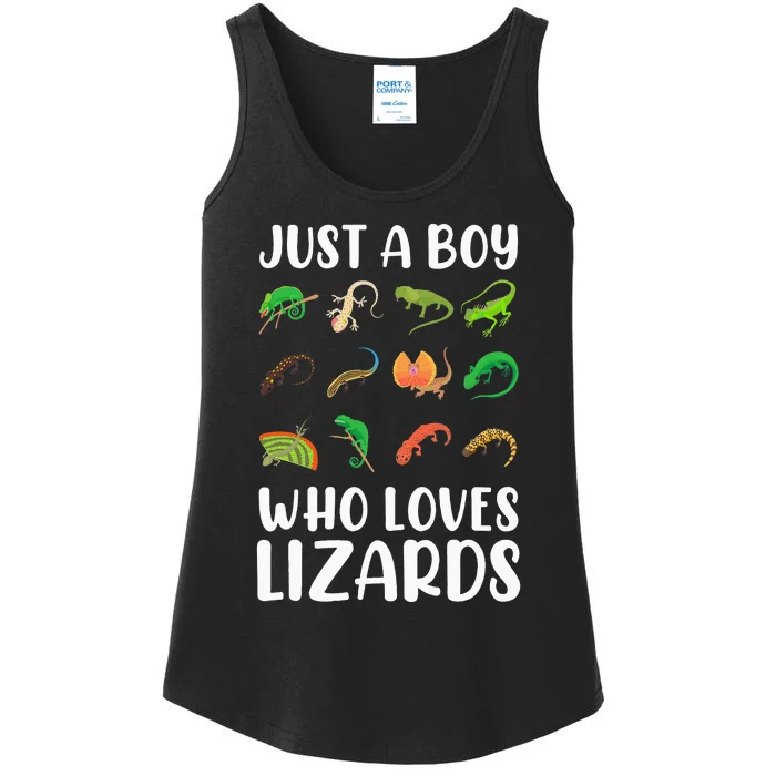 Just A  Who Loves Lizards Ladies Essential Tank