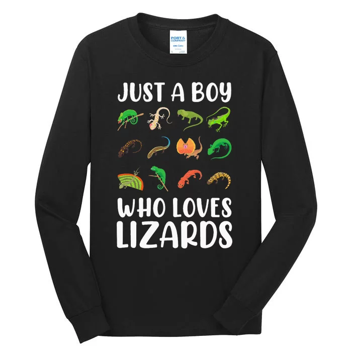 Just A  Who Loves Lizards Tall Long Sleeve T-Shirt