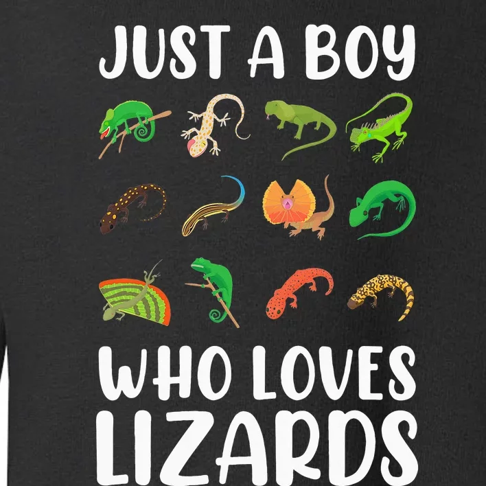 Just A  Who Loves Lizards Toddler Sweatshirt