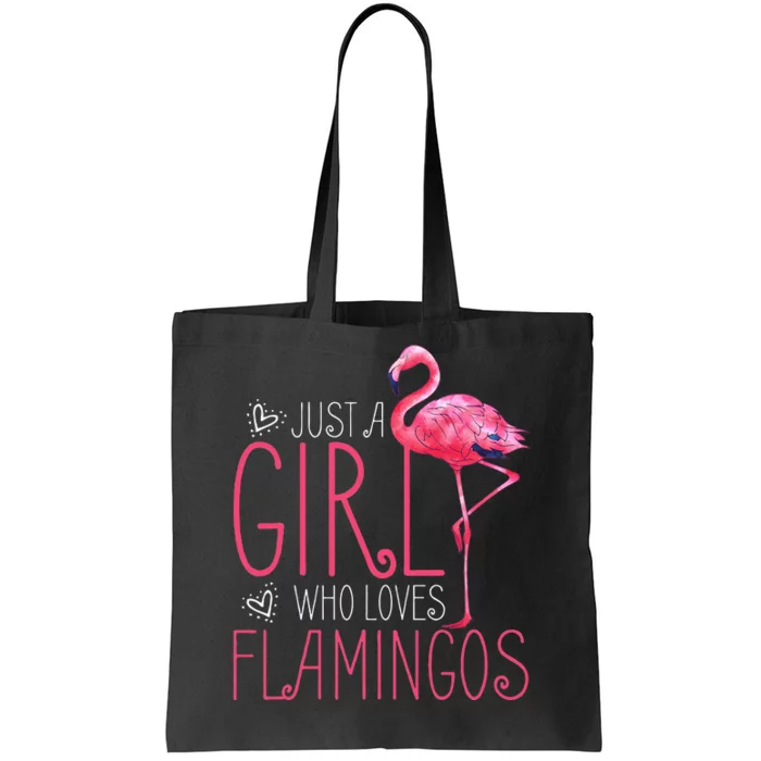 Just A Who Loves Flamingos Tote Bag