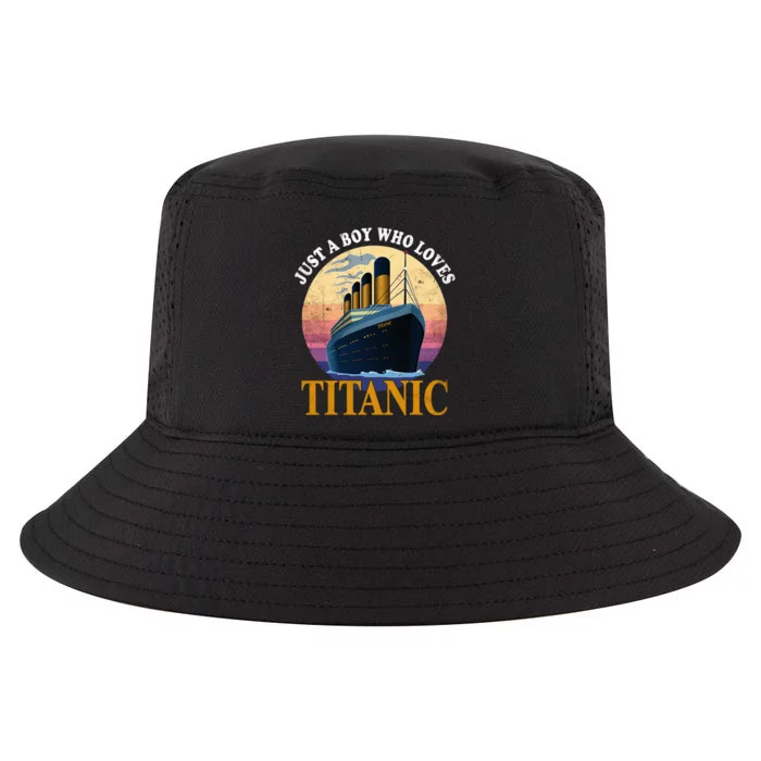 Just A  Who Loves Titanic Boat Titanic Cool Comfort Performance Bucket Hat