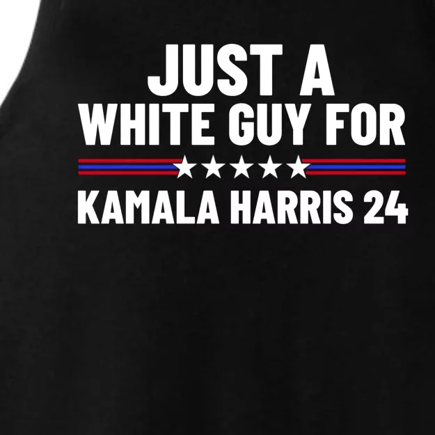 Just A White Guy For Kamala Harris 2024 President Election Ladies Tri-Blend Wicking Tank