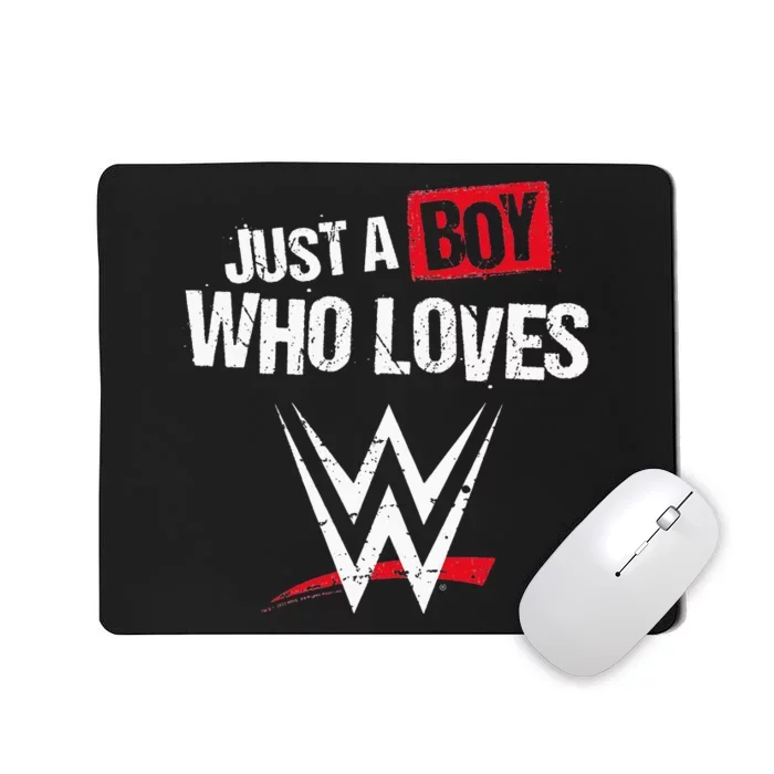 Just A  Who Loves Wrestling Mousepad