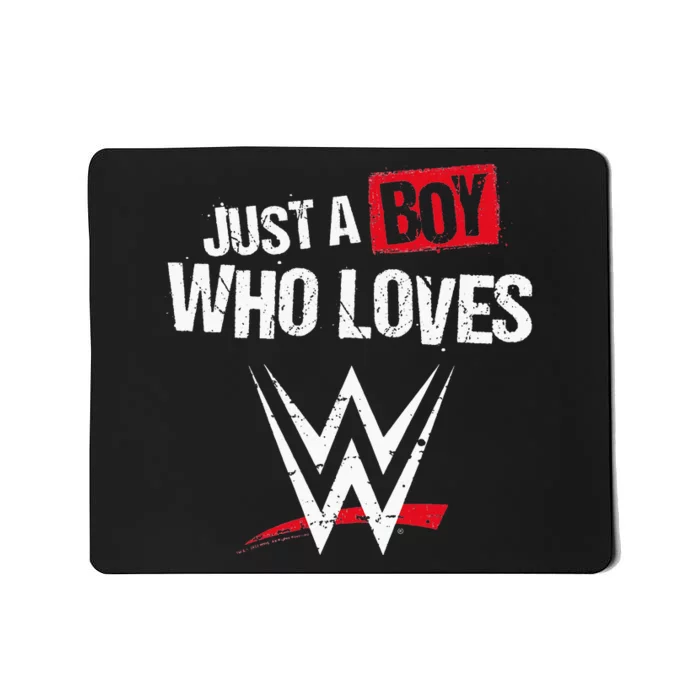 Just A  Who Loves Wrestling Mousepad