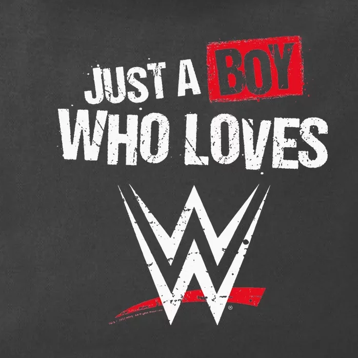 Just A  Who Loves Wrestling Zip Tote Bag