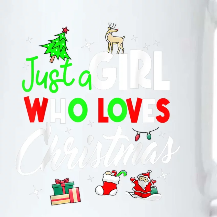 Just A Who Loves Christmas Meaningful Gift Black Color Changing Mug