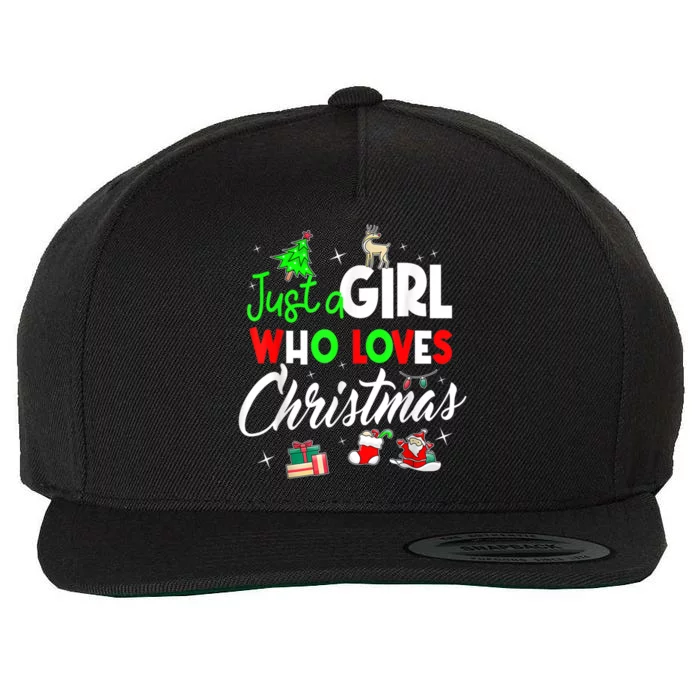 Just A Who Loves Christmas Meaningful Gift Wool Snapback Cap