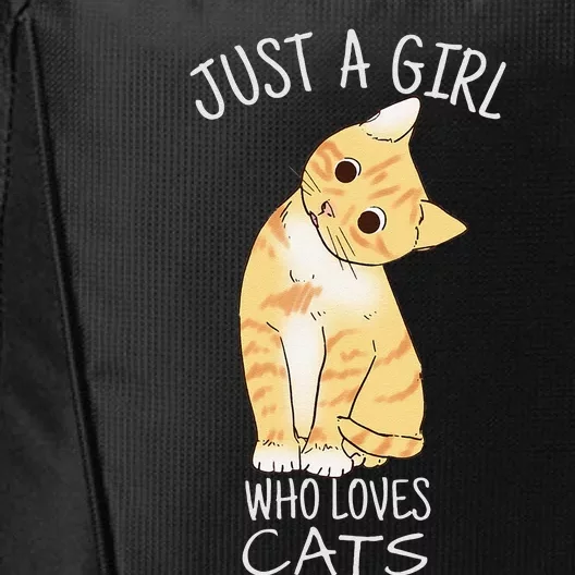 Just A Who Loves Cats Gift For Cat Lover City Backpack