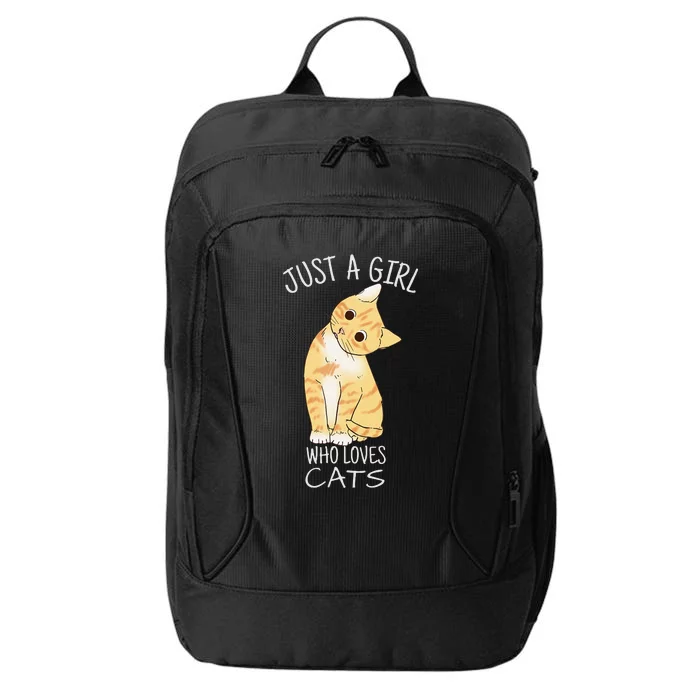 Just A Who Loves Cats Gift For Cat Lover City Backpack