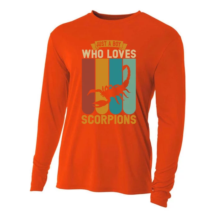 Just A Who Loves Scorpions Great Gift Cooling Performance Long Sleeve Crew