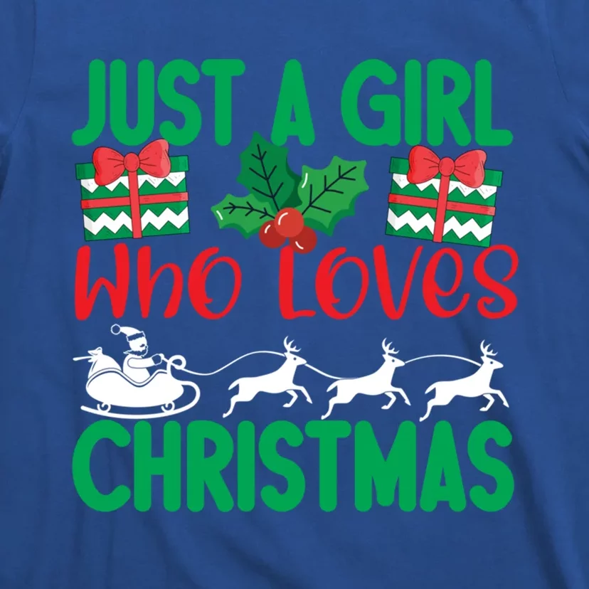 Just A Who Loves Christmas Funny Gift T-Shirt