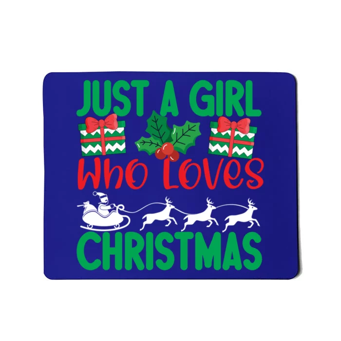 Just A Who Loves Christmas Funny Gift Mousepad