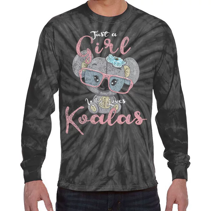 Just A Who Loves Koala Tie-Dye Long Sleeve Shirt