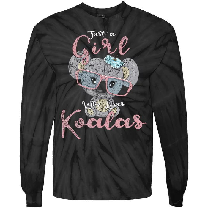 Just A Who Loves Koala Tie-Dye Long Sleeve Shirt