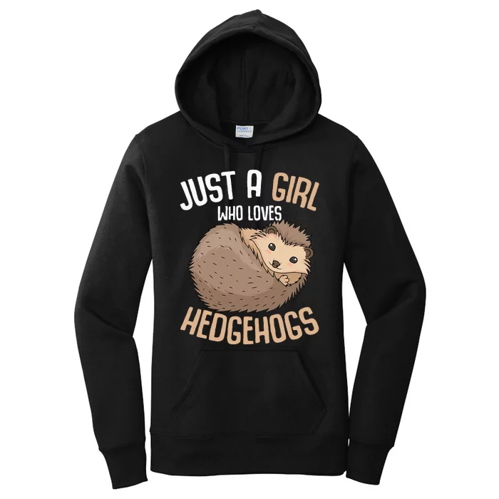 Just A Who Loves Hedgehogs Women's Pullover Hoodie