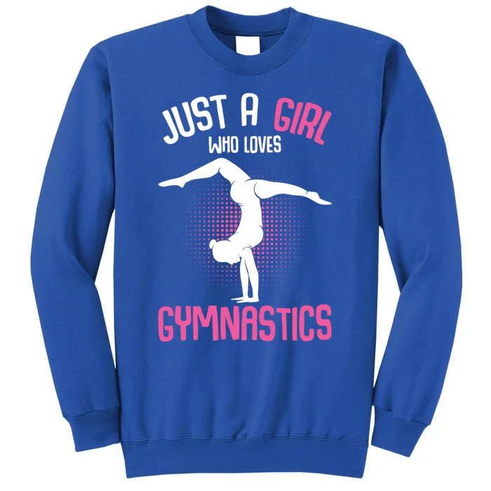 Just A Who Loves Gymnastics Gymnast Gift Tall Sweatshirt