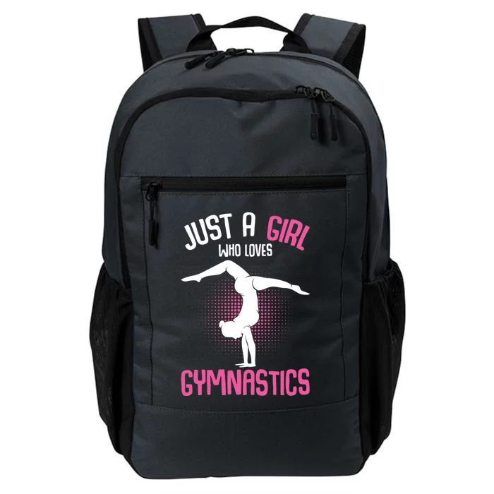 Just A Who Loves Gymnastics Gymnast Gift Daily Commute Backpack