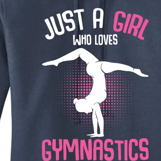 Just A Who Loves Gymnastics Gymnast Gift Women's Pullover Hoodie