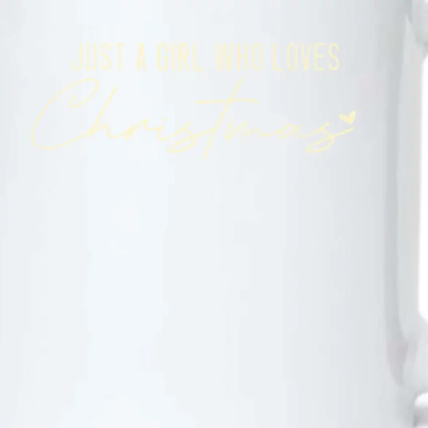 Just A Who Loves Christmas Xmas Gift Black Color Changing Mug