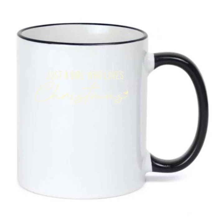 Just A Who Loves Christmas Xmas Gift Black Color Changing Mug