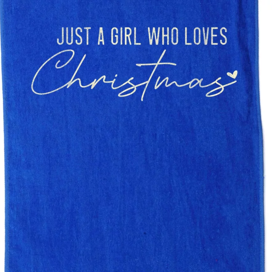 Just A Who Loves Christmas Xmas Gift Platinum Collection Golf Towel