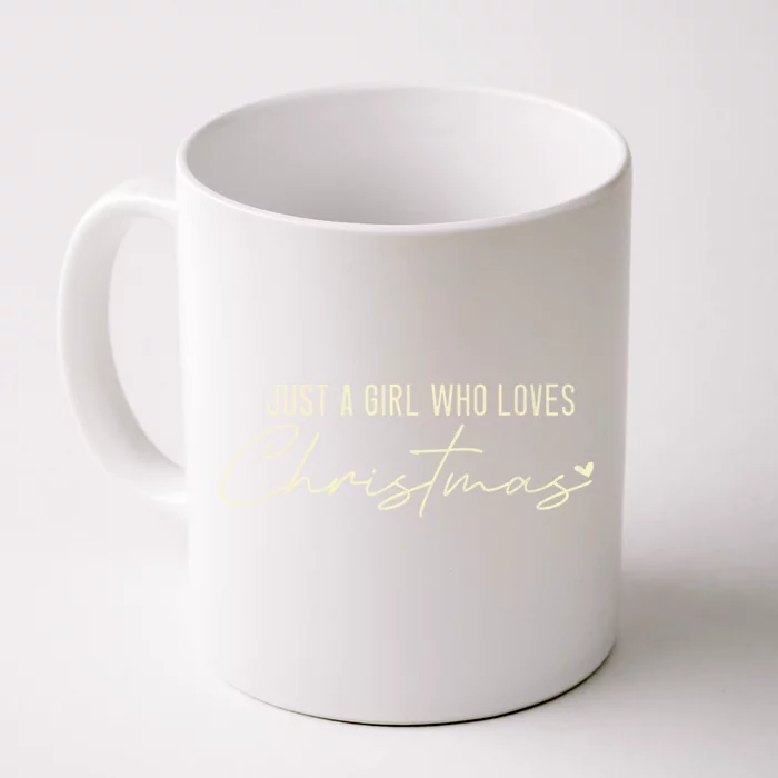 Just A Who Loves Christmas Xmas Gift Front & Back Coffee Mug